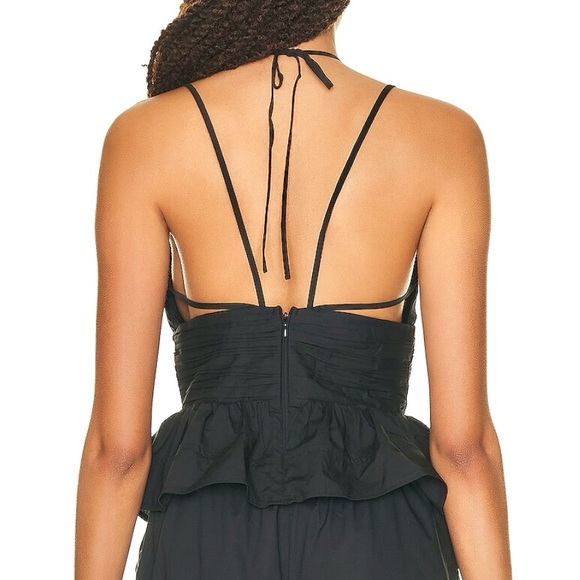 NWT Ulla Johnson Essie Peplum Top Noir (Black) - Picture 10 of 16